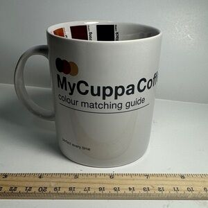 Coffee Mug Cup My Cuppa Coffee 3 1/2'' Color Swatch Matching Guide Suck UK